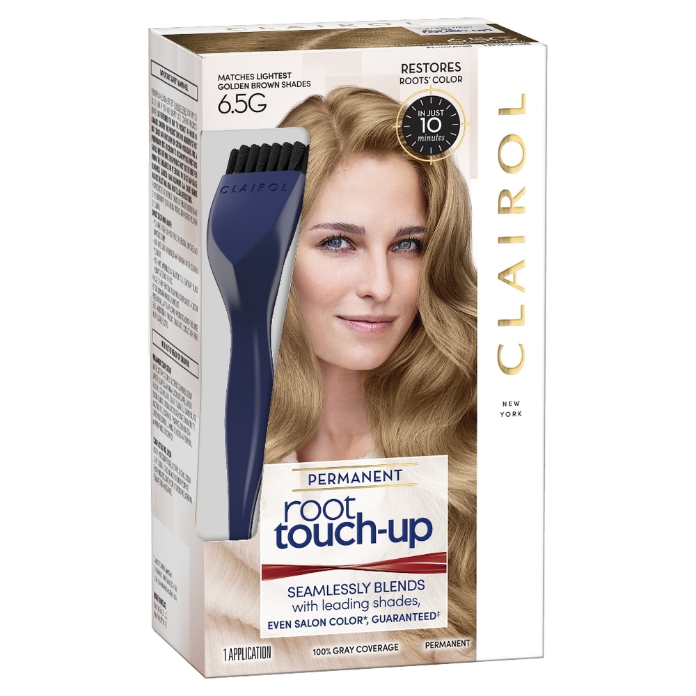 4 x Clairol Nice'n Easy Root Touch-Up Hair Color, 6.5G Lightest Golden Brown